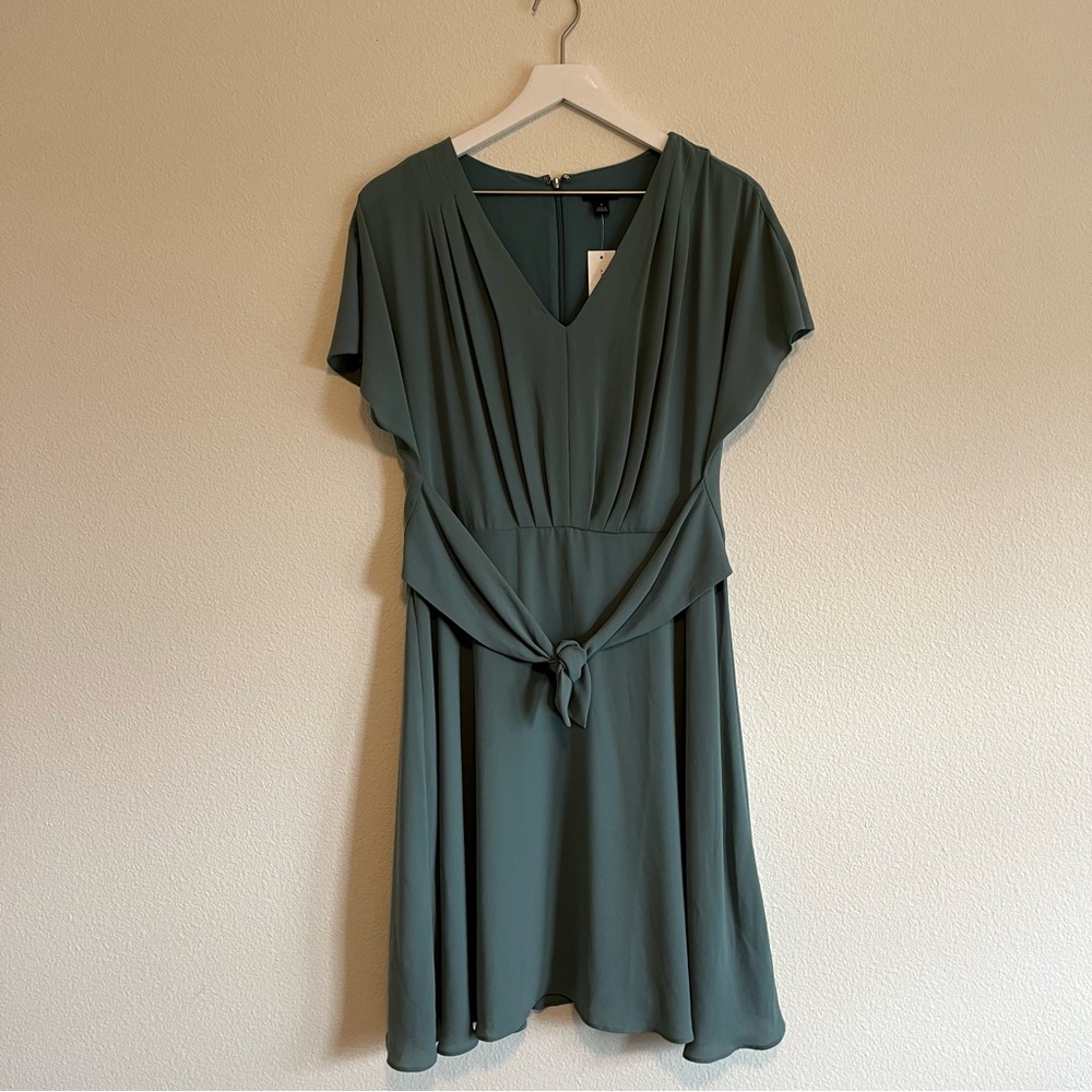NWT Ann Taylor Chiffon Tie Front Dress size 10